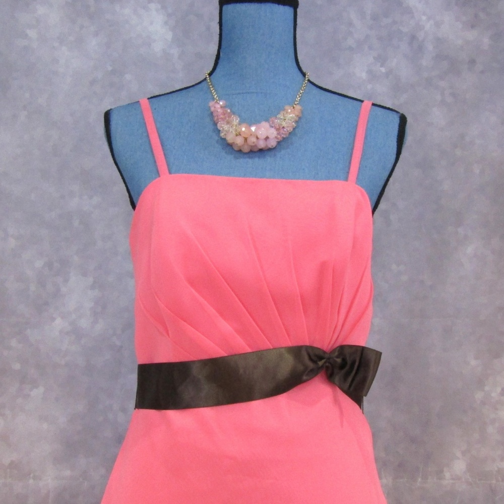 NEW DaVinci Bubblegum Chocolate Pink Brown Dress - Picture 2 of 6